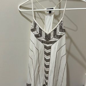 Cotton beaded express tank top
